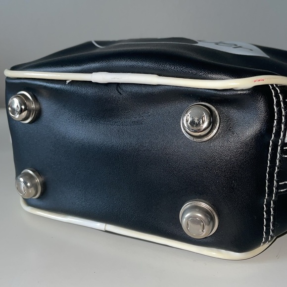 Vintage Y2K “clueless” whatever vegan leather bowling ball style bag - Picture 3 of 7